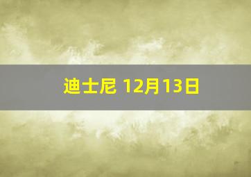 迪士尼 12月13日